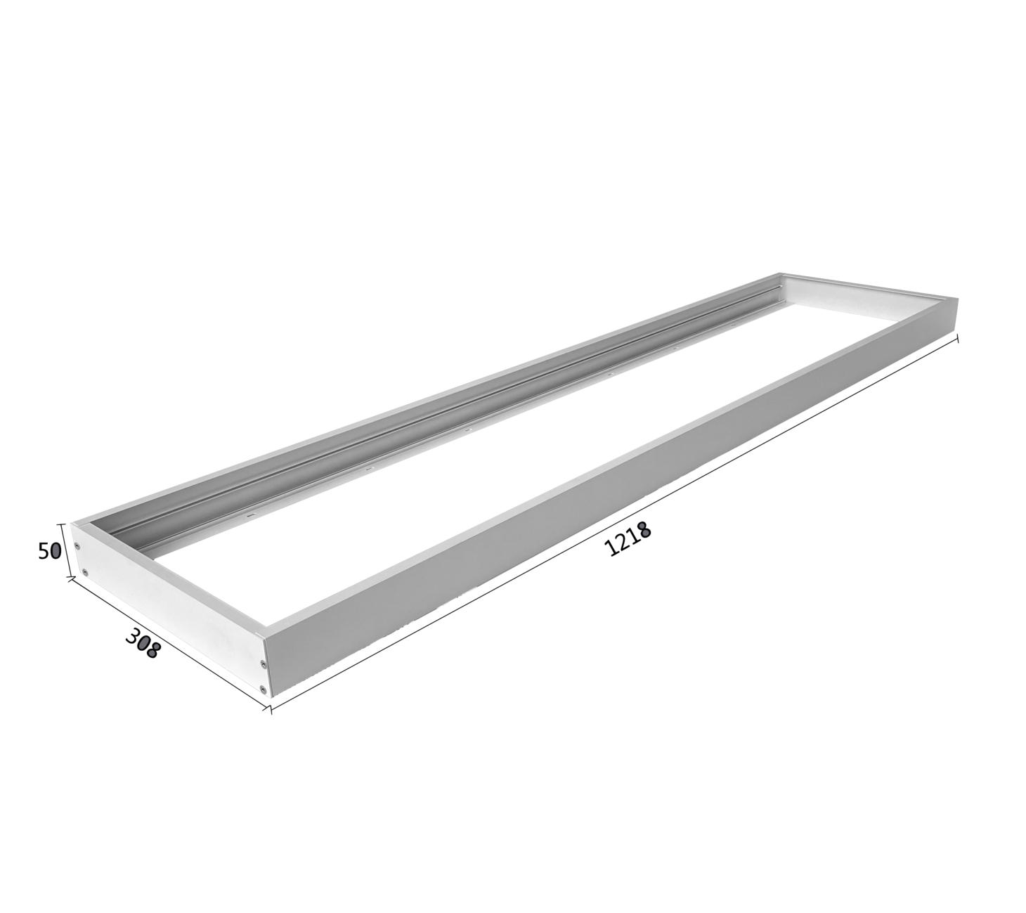 Panel light 1x4' accessories - Surface mount kit 2" profile