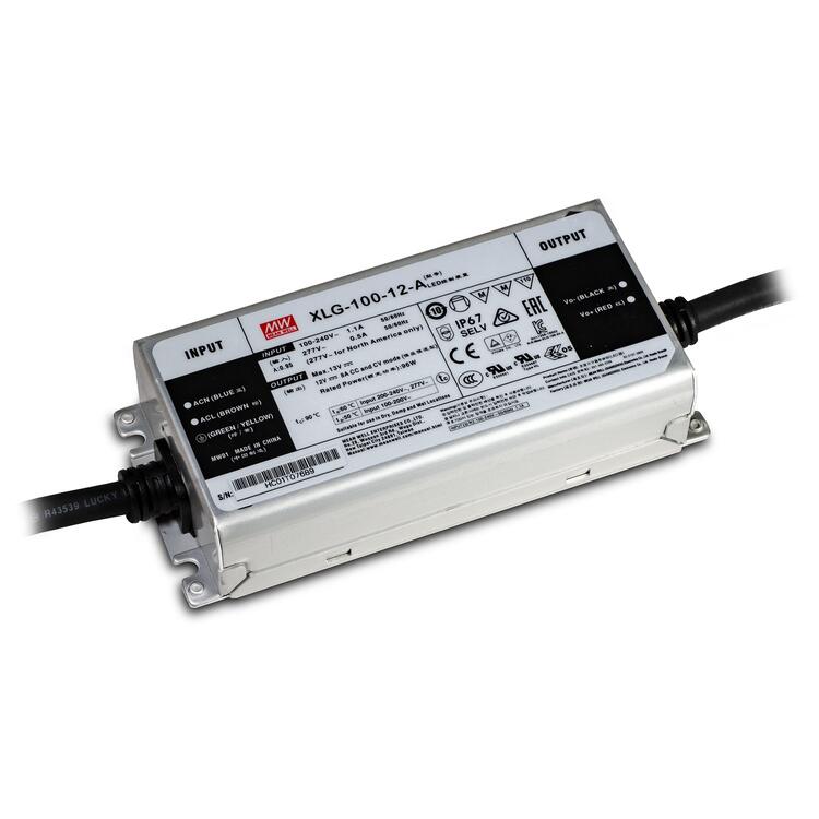 Boîtier LED Meanwell 200-480 V CA 43-52 V CC 320 W 6,70 A Gradable 0-10 V CC IP65