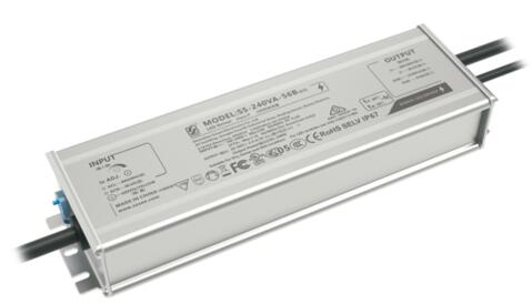 LED Driver Sosen 100-277VAC 22-56VDC 240W 6.7A Dimmable 1-10VDC IP67