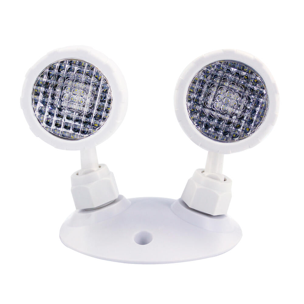 Éclairage de secours à tête déportée double 2 x 2 W 3,6-24 V CC