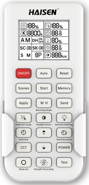 Télécommande universelle Speclite V2 pour détecteur de présence et de lumière naturelle Haisen
