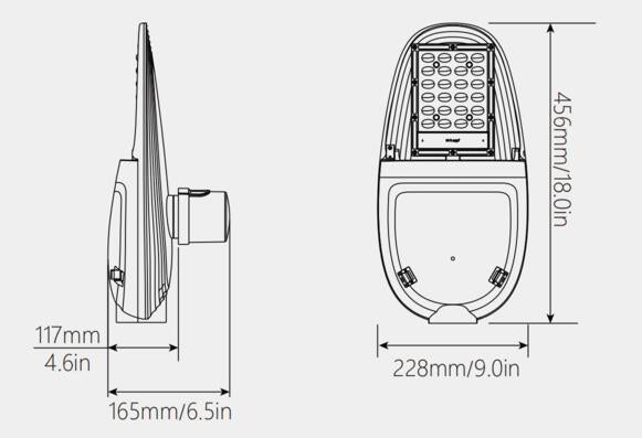 Street light type2M 50W 100-277V 30K grey clear dim 0-10V