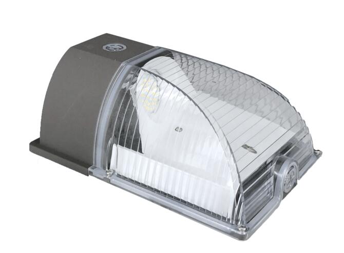 Lot de 2 Mini applique murale 120°, 26 W, 100-277 V, 50 K, marron, transparent, photo intérieure.