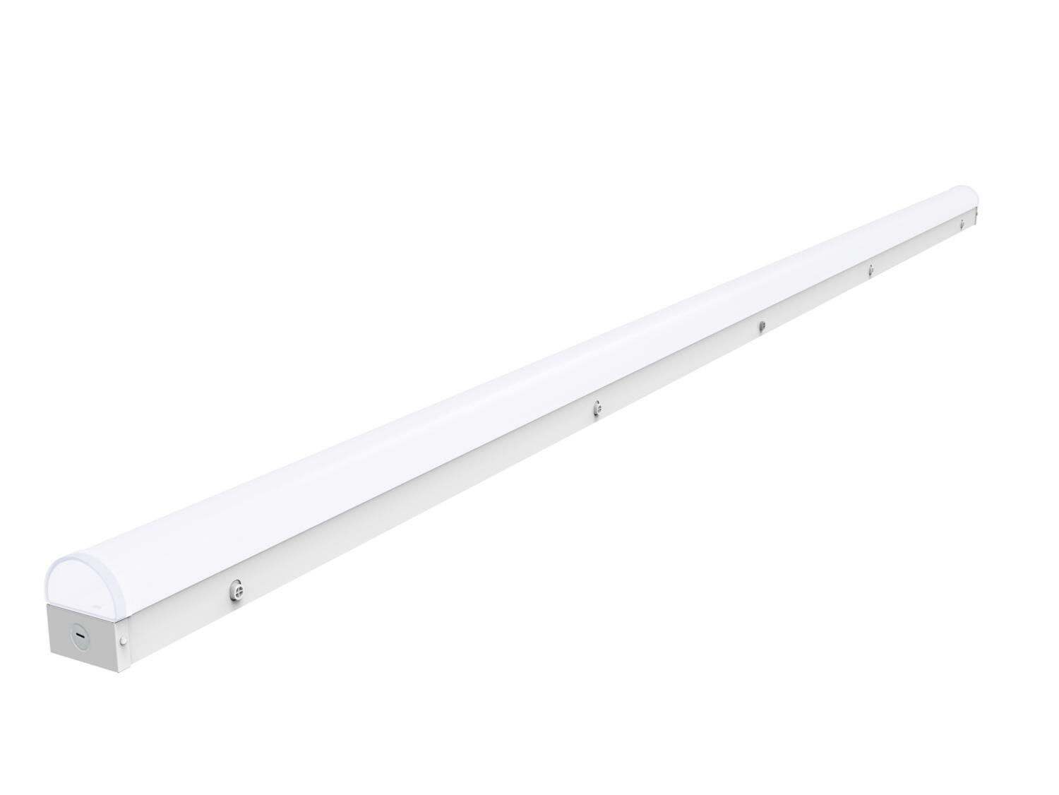Luminaire linéaire 8 pi 80-70-60 W 120-347 V 35-40-50 K, blanc givré, intensité variable 0-10 V