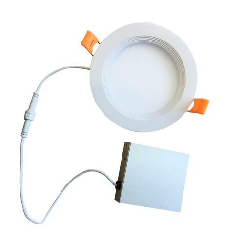 Slim Panel 8\" 12-15-20W 120V 27-30-35-40-50K white frost lens dim TRIAC