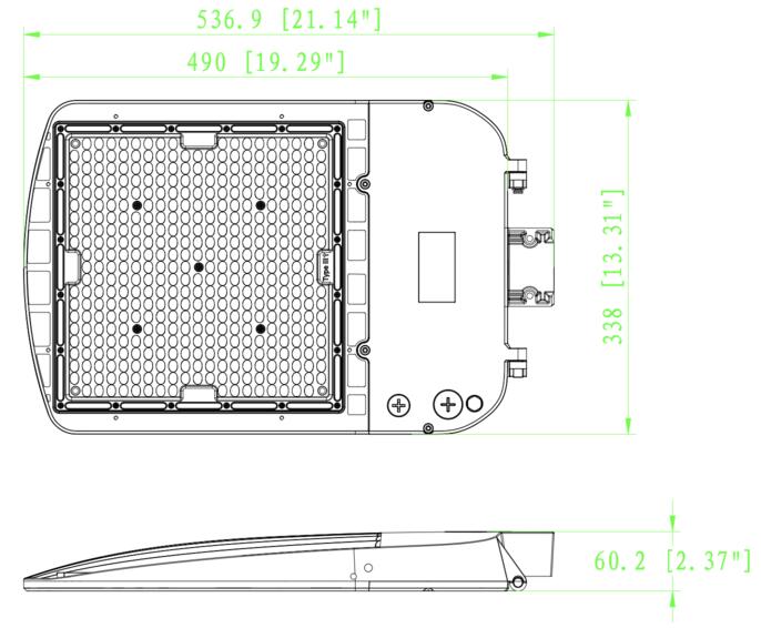Area light 300-240-200W 120-347V 30-40-50K bronze clear type3M motion base Photocell base