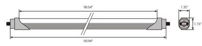 [10pk] T8 8ft 40-36-32-28-24-20W 120-347V 27-35-40-50-60-65K HO-pin universal wiring frost Type A+B