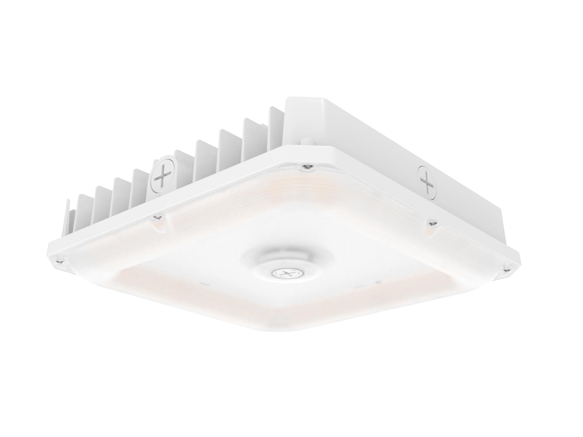 Canopy 10x10" 80-60-40-20W 120-347V 35-40-50K white frost motion ready 3pins dim 0-10V