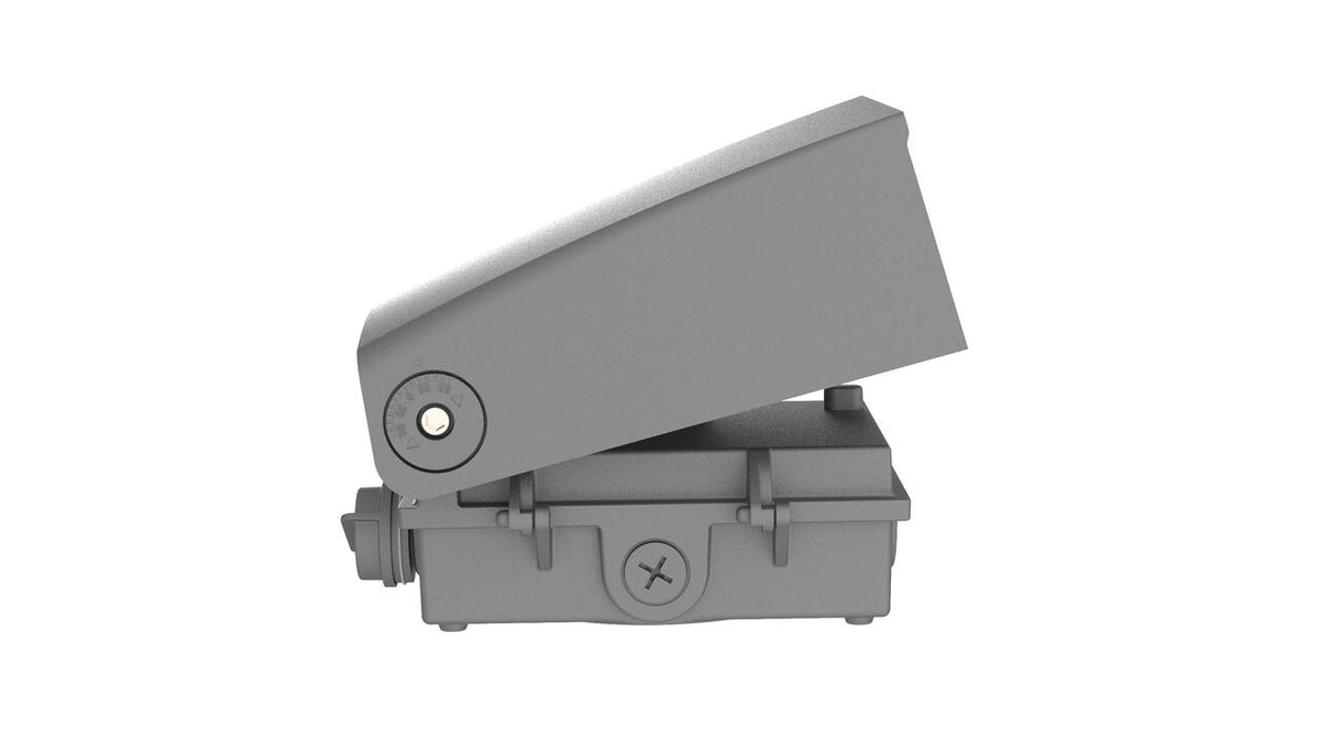 Wall pack full cutoff Type II clear bronze 120-347V 3000-4000-5000K 80-70-60W DC12V int. photo. SS