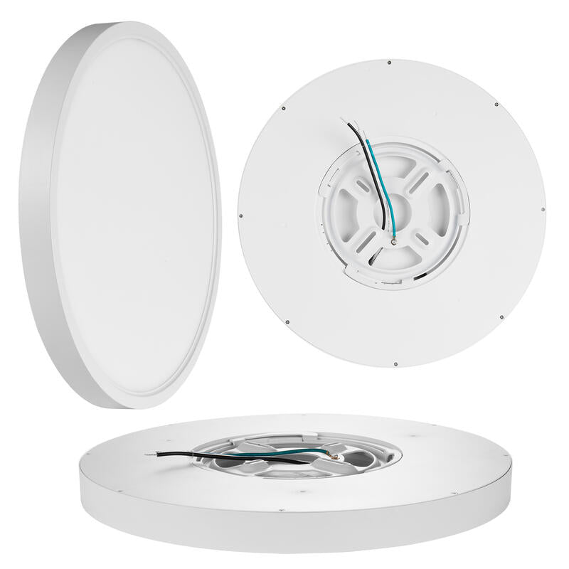 Ceiling light 12" 24W 120V 27-35-40-50-60K white frost dim TRIAC