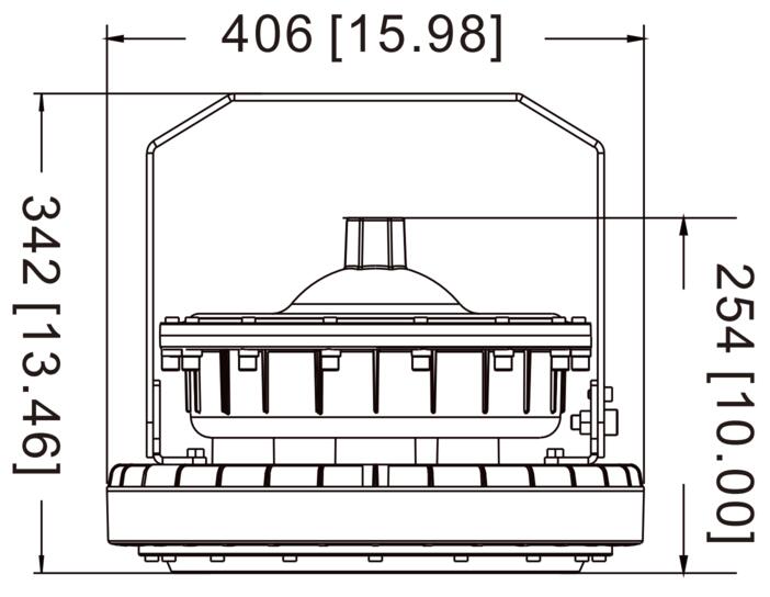 Explosion Proof UFO 150W 120-277V 50K Gray Clear C1D1 IP66