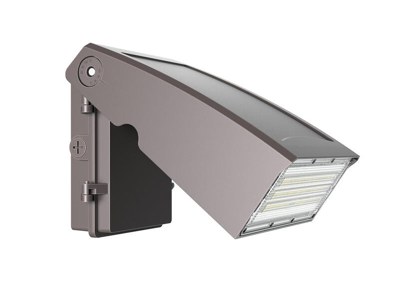 [R] Wall pack full cutoff 80-60-40-20W 120-347V 30-40-50K bronze clear lens type 2 int. photo.