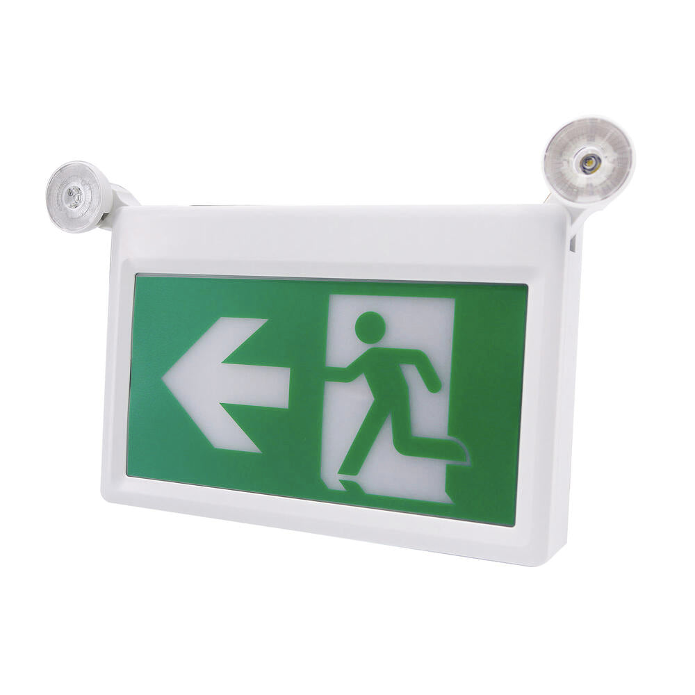 [R] Emergency light running man ABS white 120-347V 120 mins NiCad 1.5W + 2x1.0W