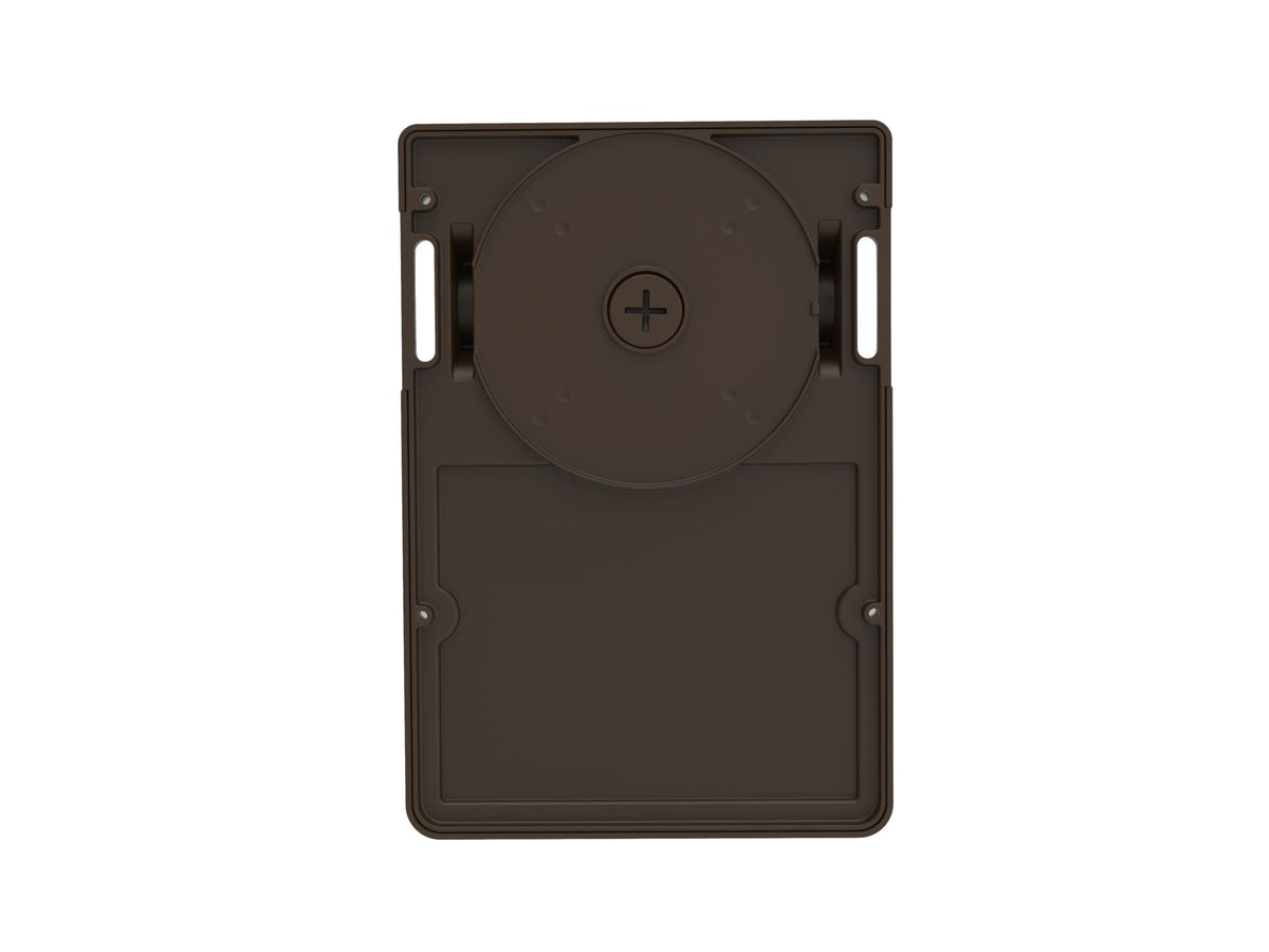 Wall pack mini 120 deg. 30-25-18W 120-347V 30-40-50K bronze clear int. photo.