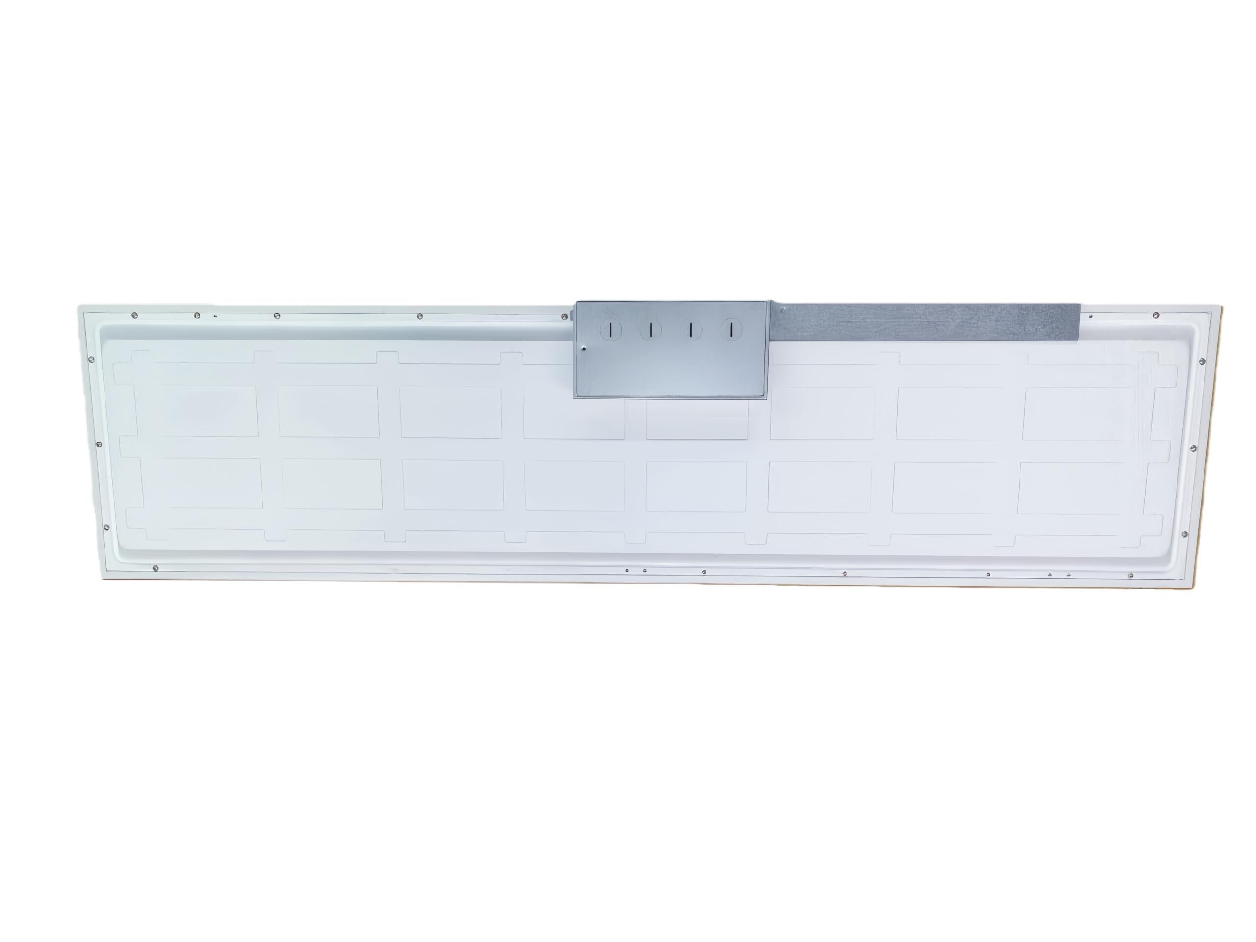 Lot de 2 Panneau lumineux 1 x 4 pi 40-30-25-20-15 W 120-347 V 30-40-50-57-65 K Blanc givré intensité variable 0-10 V
