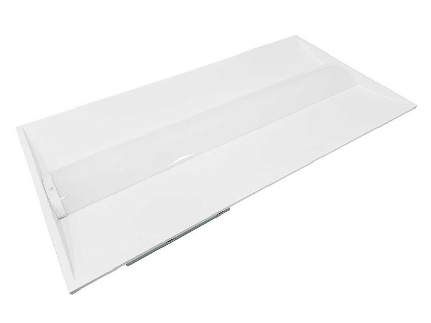 [2pk] Troffer Light 2x4' 50-40-35-30-25W 120-347V 35-40-50-57-65K white frost dim 0-10V