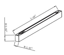 Arch Linear 4ft 50-40-35-30-25W 120-347V 27-35-40-50-50-57K white frost dim 0-10V motion ready 12VDC