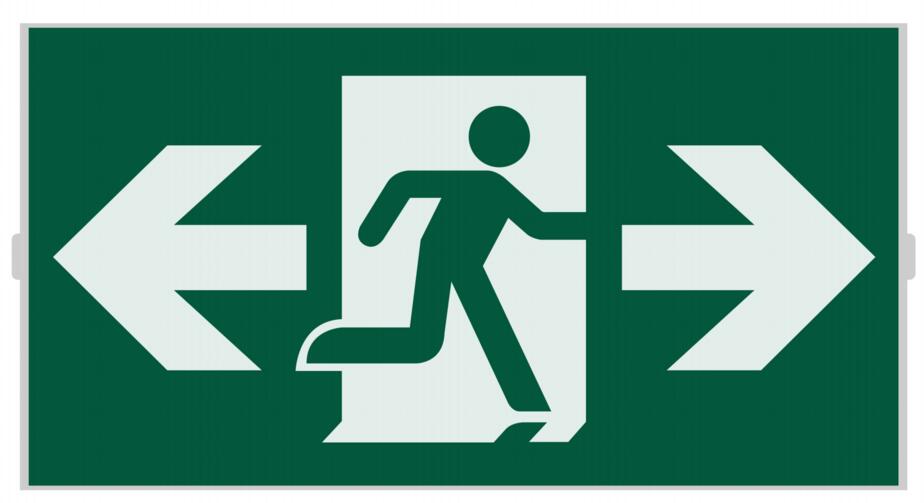 Emergency Light Accessories - Running man double arrow pictogram for EM00 series