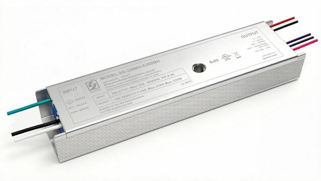 LED Driver Sosen 120-277VAC 180-260VDC 300W 1.15A 12VDC Dimmable 0-10VDC UL