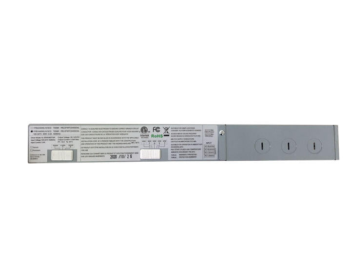 Boîtier LED Alite 100-347 V CA 80-140 V CC 40 W 0,36 A Gradable 1-10 V CC Long 450 mm