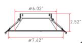 Enjoliveur 15 cm pour plafonnier Split série DL4D