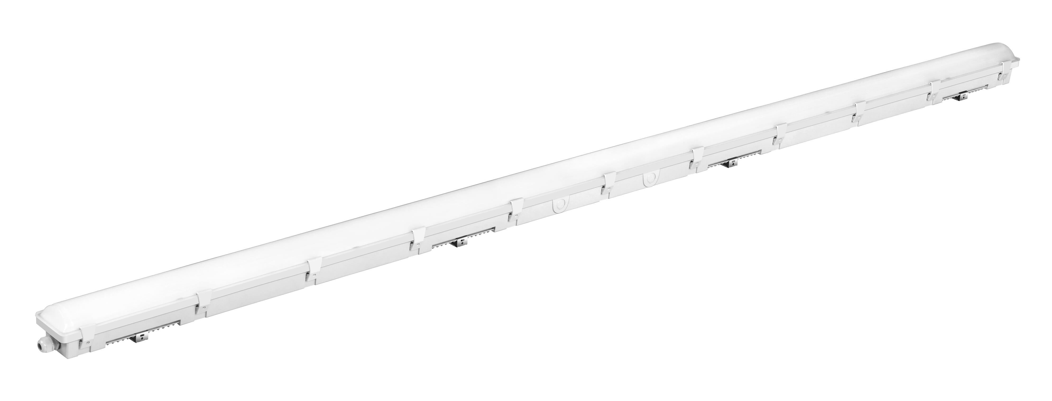 Vapor tight 8ft frost white 120-347V 3000--3500-4000-5000-6500K 95-89-82-75-68W 12VDC dim 0-10V JY