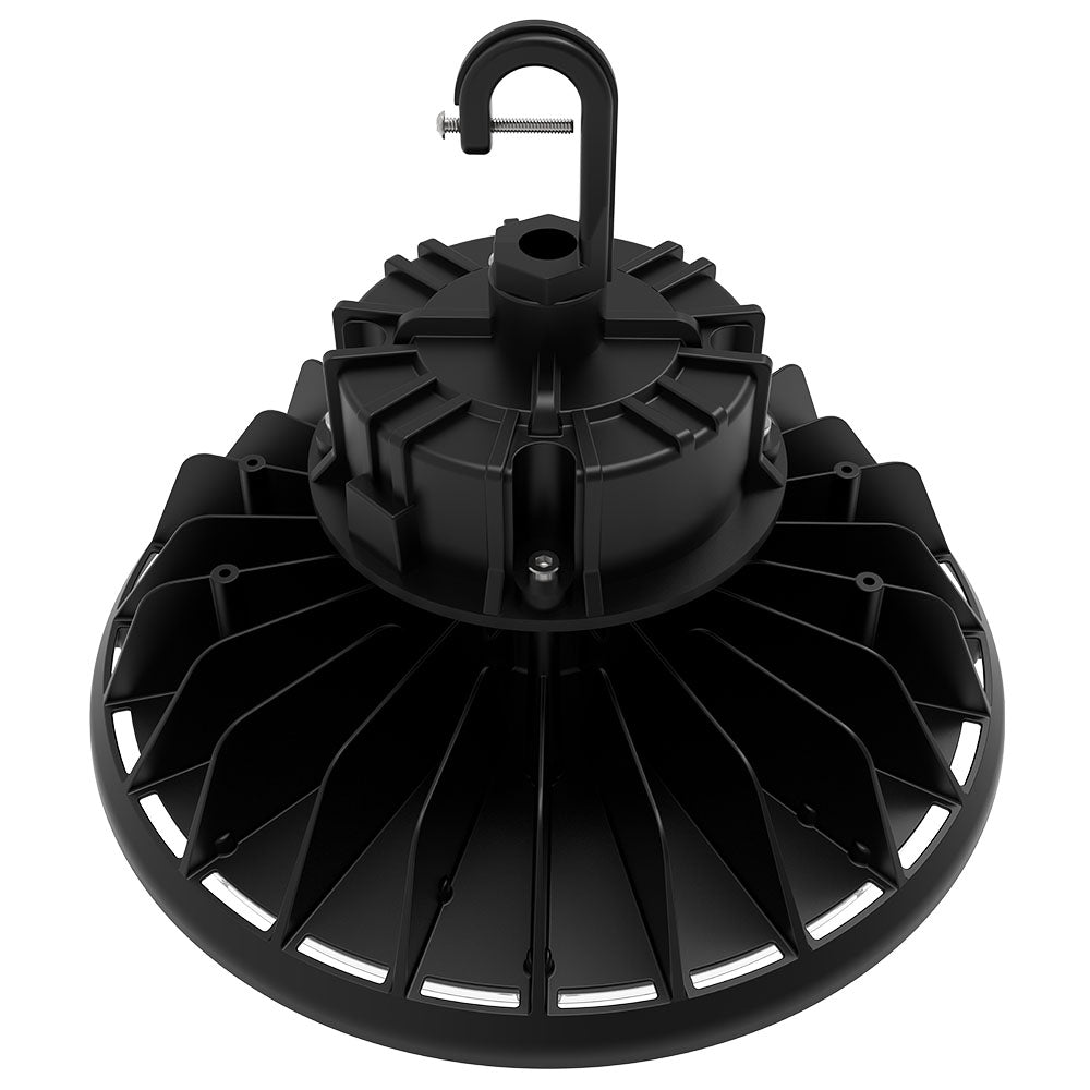 UFO highbay 240-200-150W 120-347V 35-40-50K black clear 90 deg. |dim 0-10V