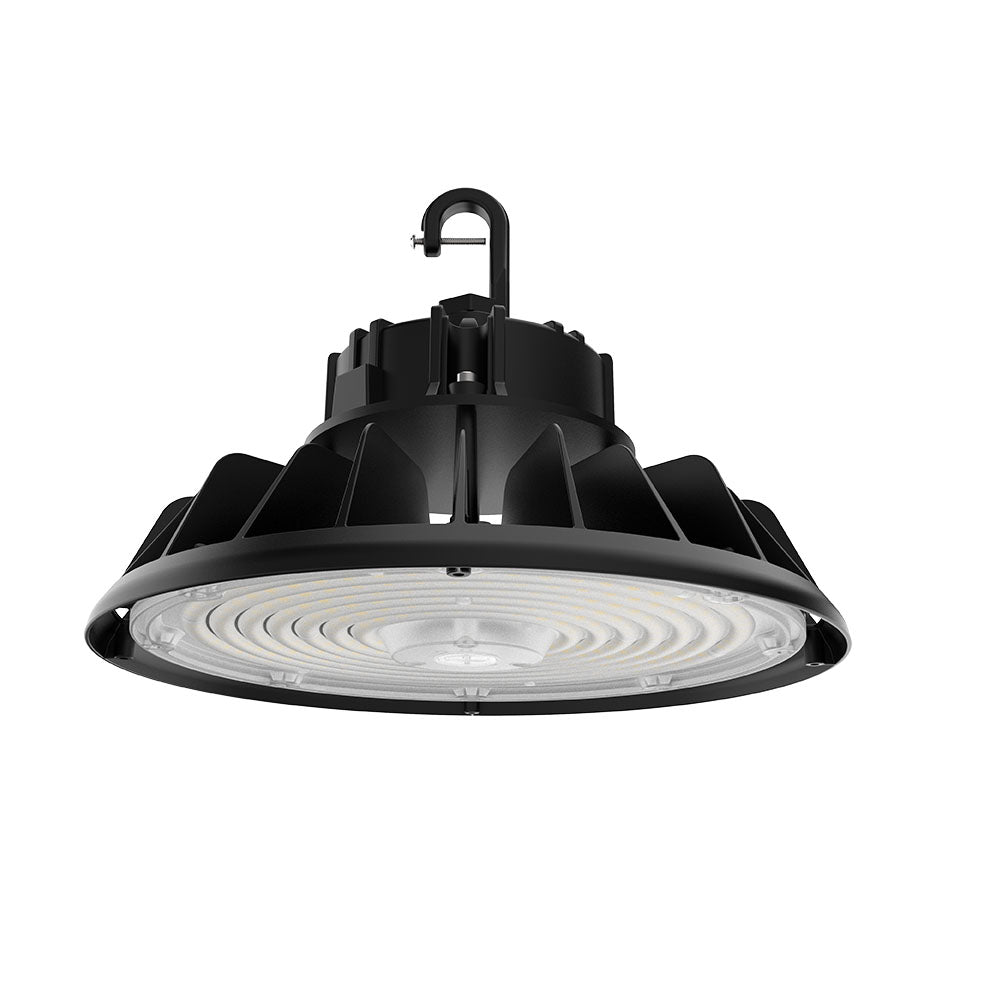 UFO highbay 240-200-150W 120-347V 35-40-50K black clear 90 deg. |dim 0-10V