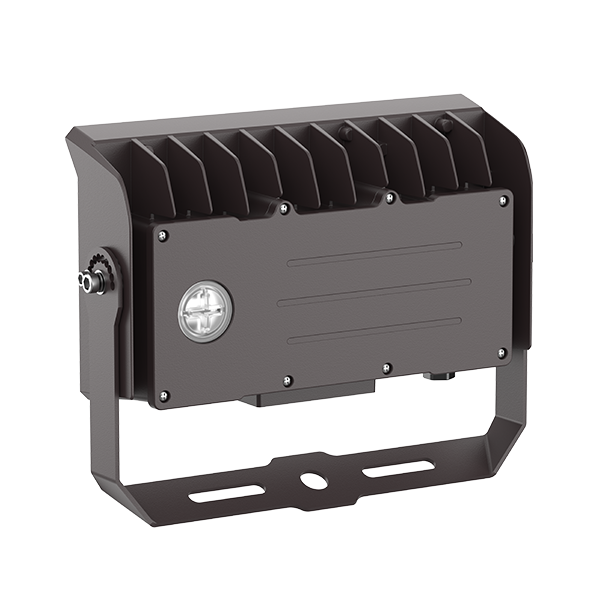 Flood light 120 deg. clear bronze 120-347V 3000-4000-5000K 80-60-50-40W dim 0-10V int. photo. RZ