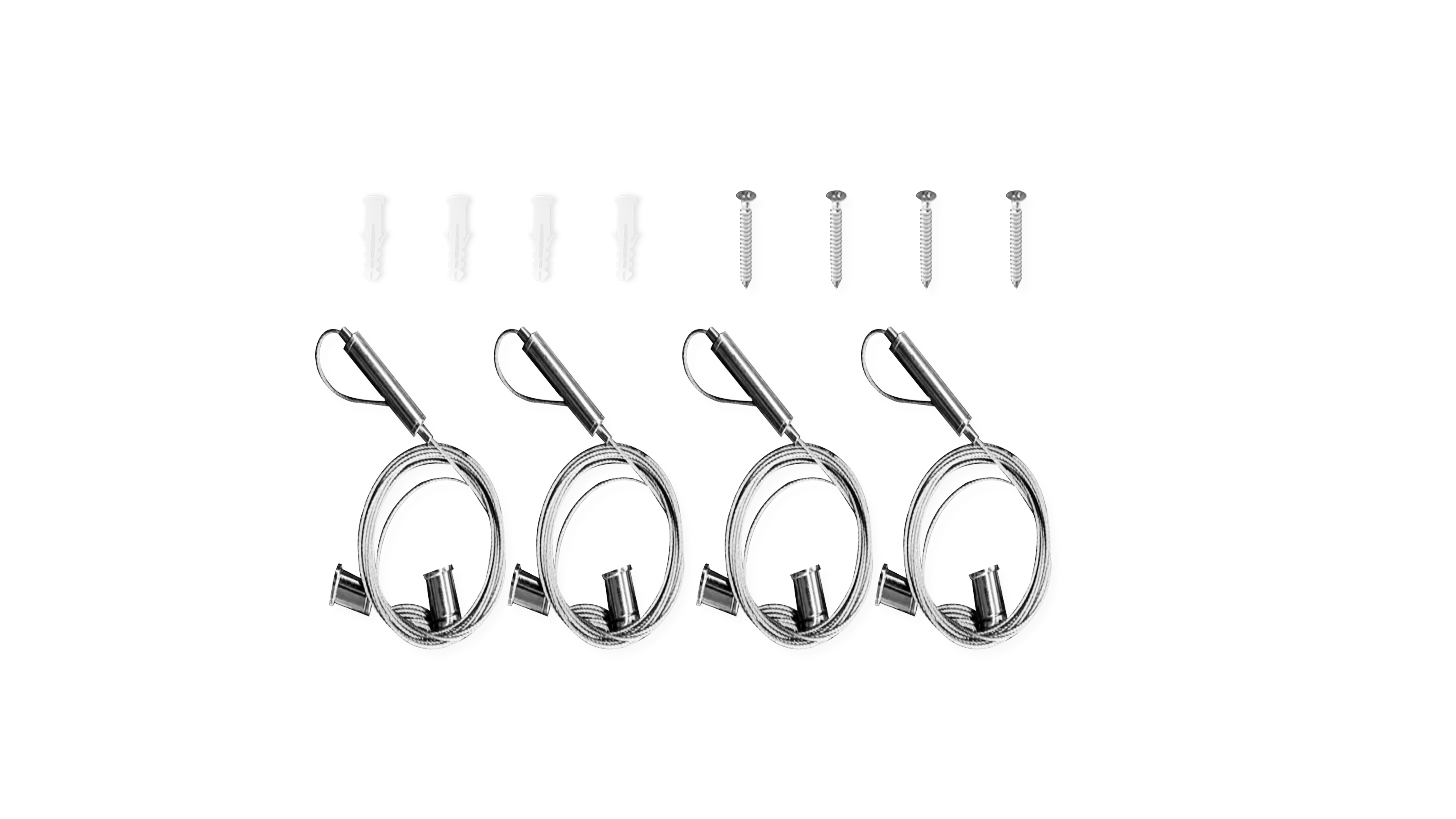 Panel light accessories - Suspension cable kit for panels and linear fixtures 1.8m