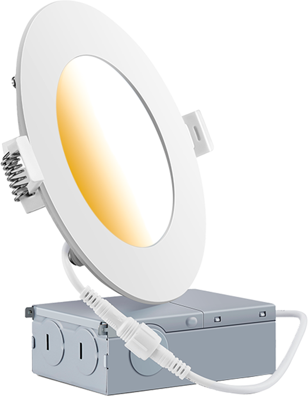 Panneau mince 4 po 9 W 120 V 27-30-35-40-50 K blanc givré, intensité variable, TRIAC