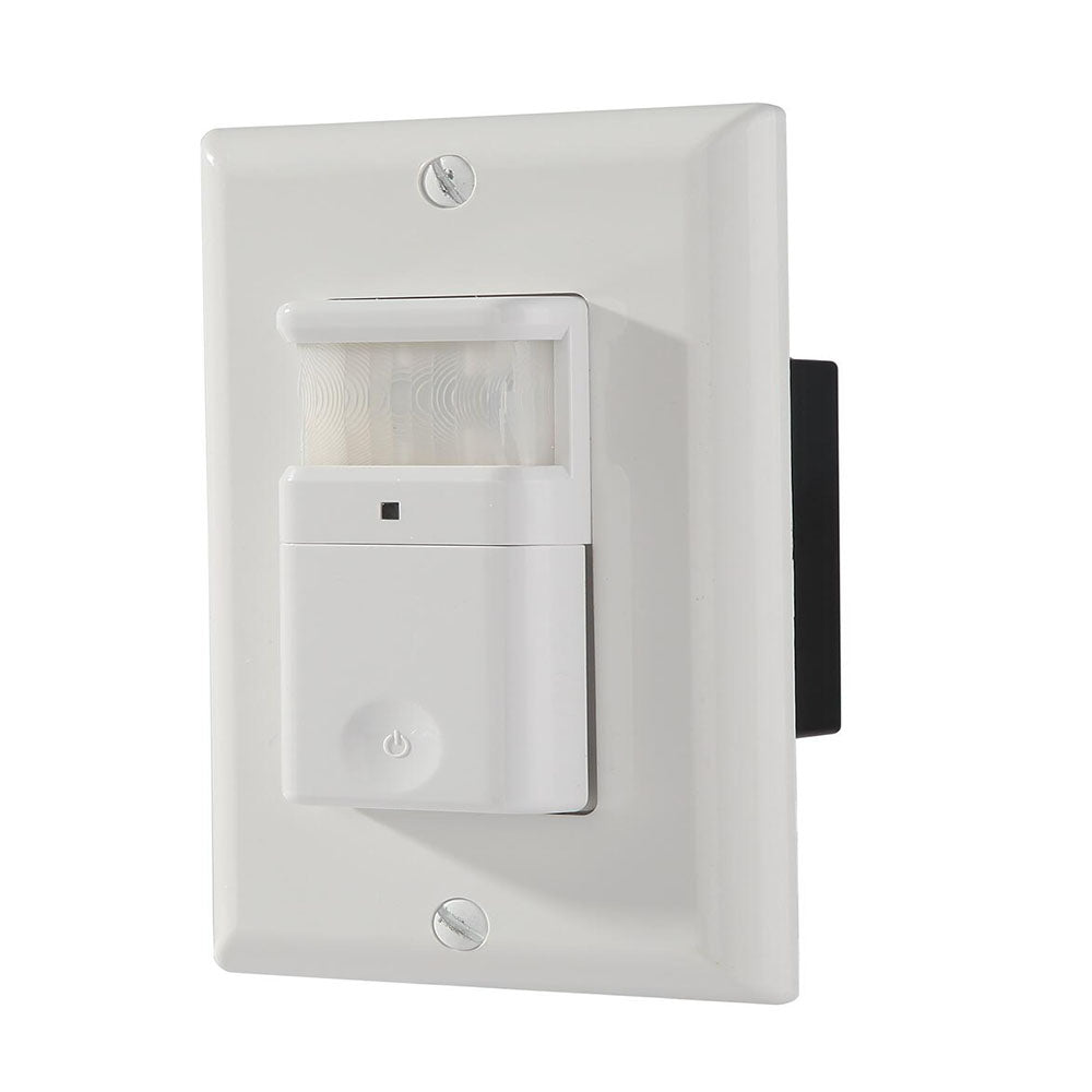 Détecteur de mouvement PIR 120 V avec neutre 15 A 500 W 180 degrés unidirectionnel 5 s à 5 min