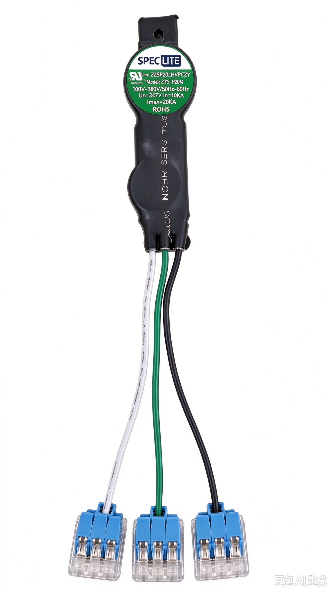 Surge Protector Device SPD 120-347V 20KV Parallel Connection With Wire nuts UL