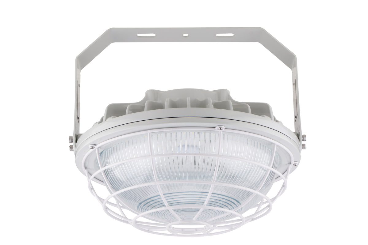 Explosion Proof UFO 100W 120-347V 40K Gray Clear C1D2 IP66