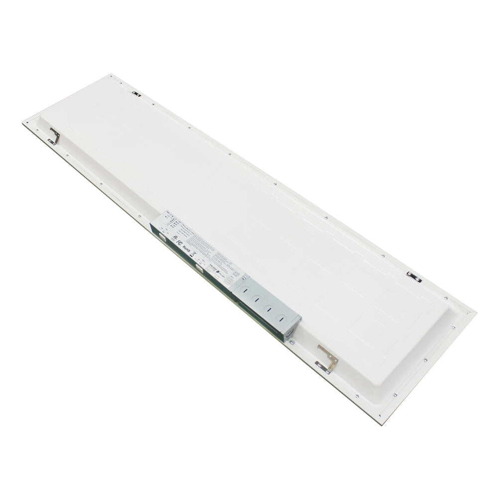 (Vente finale) [2pk] Panel light 1x4' 40-36-30-25-20W 120-347V 35-40-50K white frost dim 0-10V