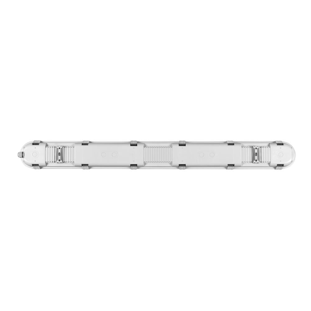 Étanche à la vapeur, 4 pi, 56 W, 100-277 V, 50 K, blanc givré, intensité variable 0-10 V