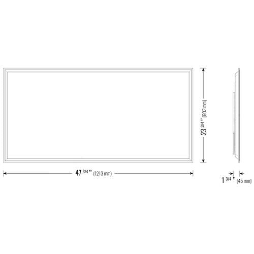 [2pk] Panel light 2x4' 50-45-40-30-25W 120-347V 35-40-50K white frost dim 0-10V