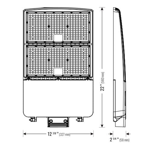 Area light V2 300W 277-480V 40K bronze clear type3M twist lock photo