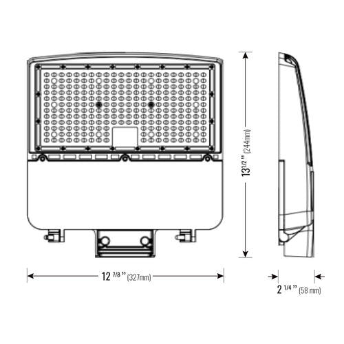 (Vente finale) Area light V2 100-80-50W 277-480V 40K bronze clear type3M twist lock photo