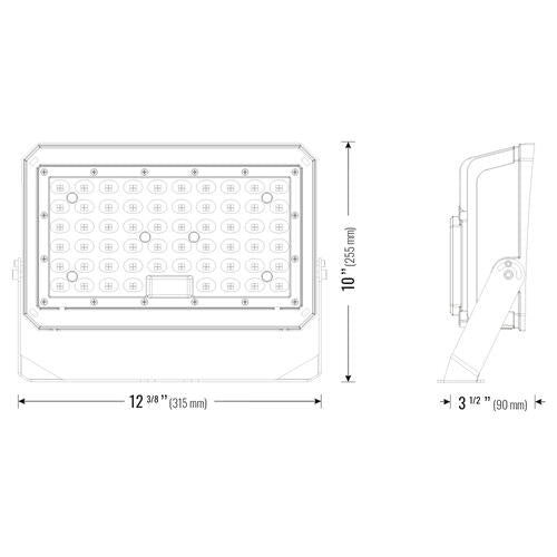 Projecteur 200 W, 120-347 V, bronze 57 K, transparent, 120 degrés, photo.