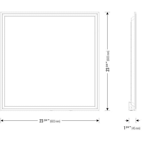 [2pk] Panel light 2x2' 40-36-30-25-20W 120-347V 35-40-50K white frost dim 0-10V