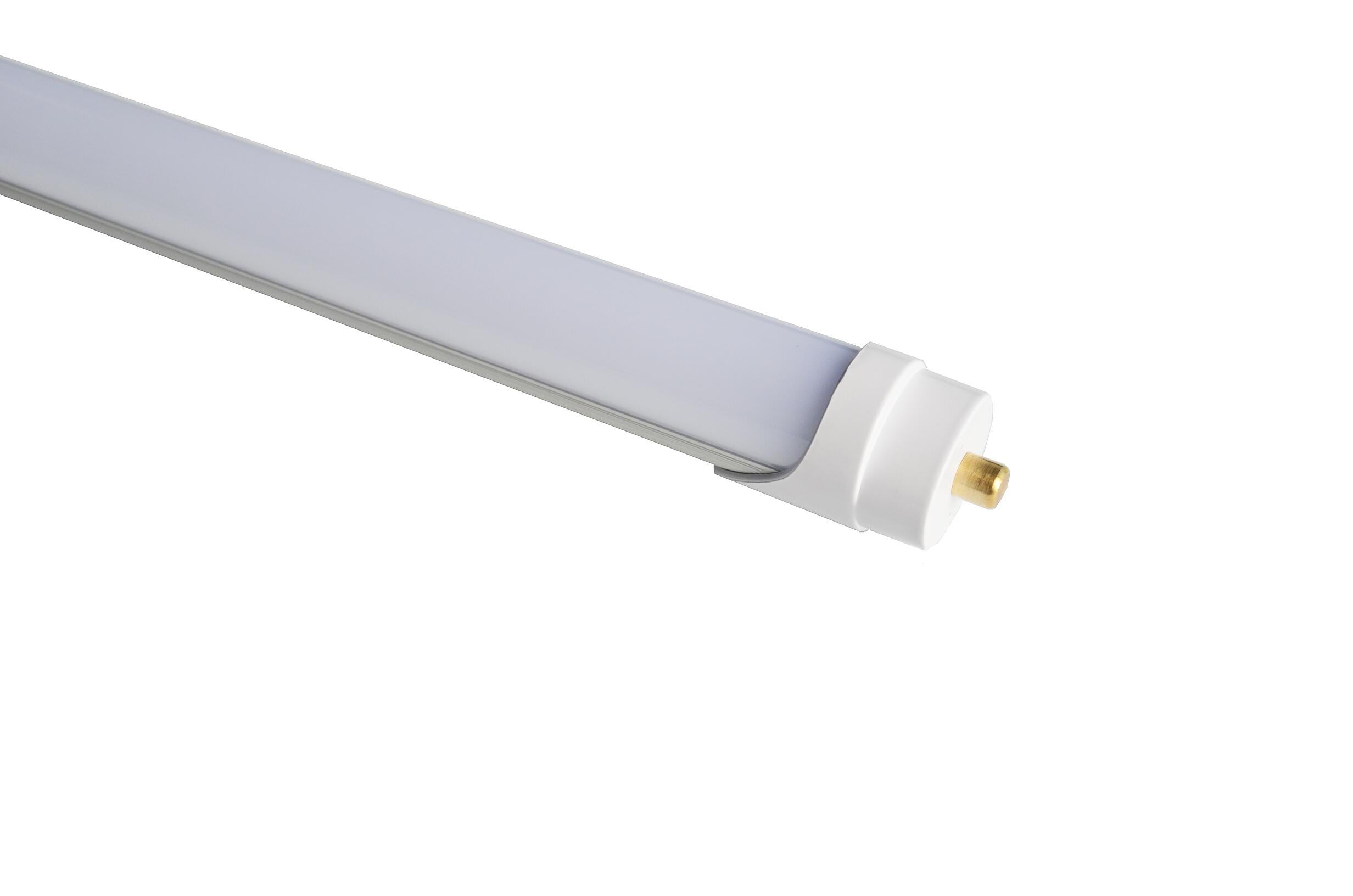 Lot de 10 T8 8 pi, 40 W, 120-347 V, 50 K, câblage simple/double extrémité, dérivation ballast dépoli