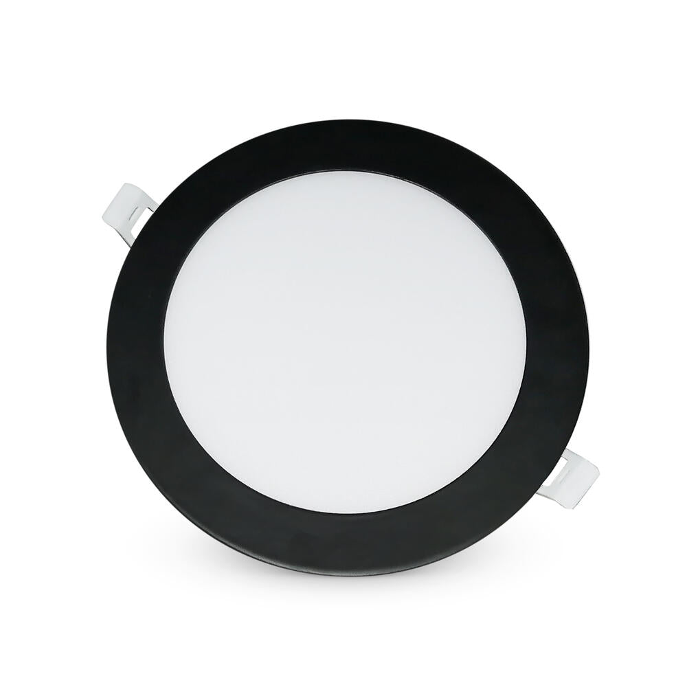 Slim Panel 6" 12W 120V 30-40-50K black frost dim TRIAC