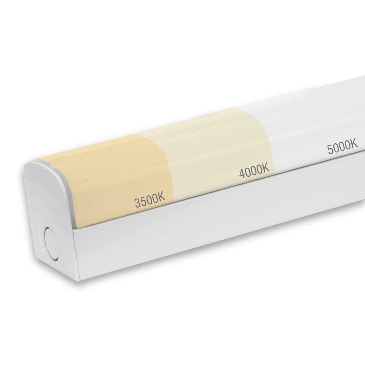 Luminaire linéaire Illuminex 4 pi, 46-38-30 W, 120-347 V, 35-40-50 K, lentille blanche dépolie, intensité variable 0-10 V