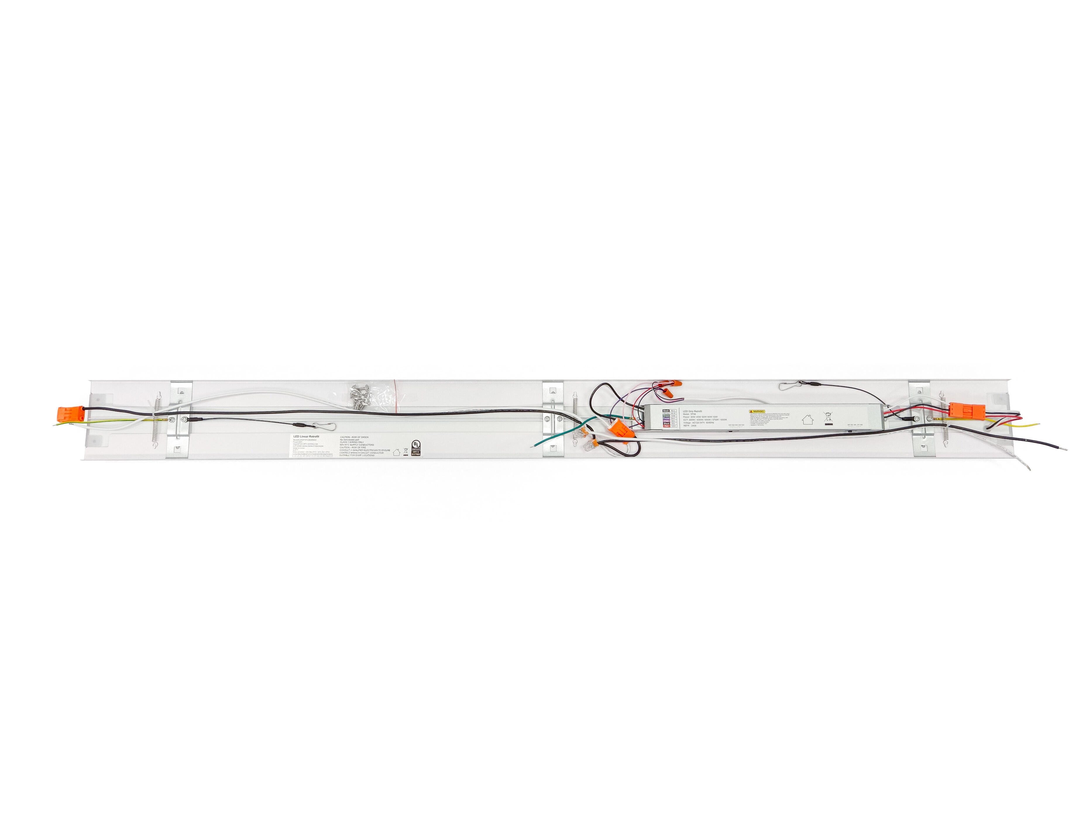 Linear Retrofit 4ft 65-60-50-40-30W 120-347V 35-40-50-57-65K white frost dim 0-10V motion