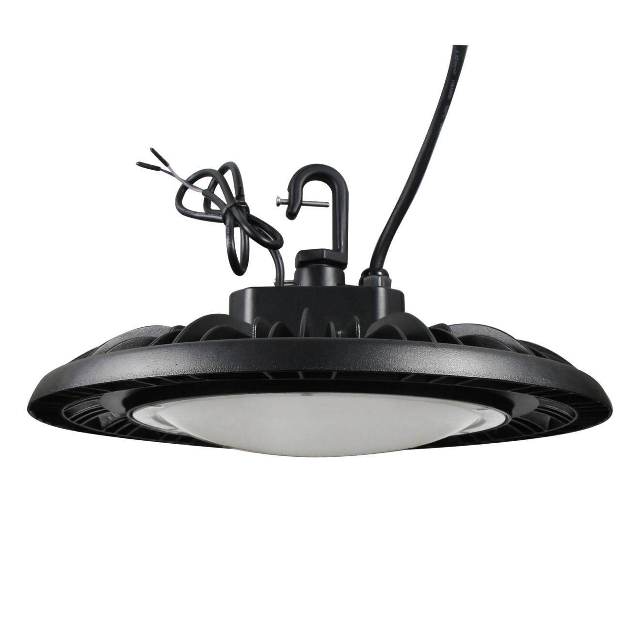 Dôme UFO Highbay V1 150 W 120-347 V 50 K noir givré, gradation 120 °, 0-10 V