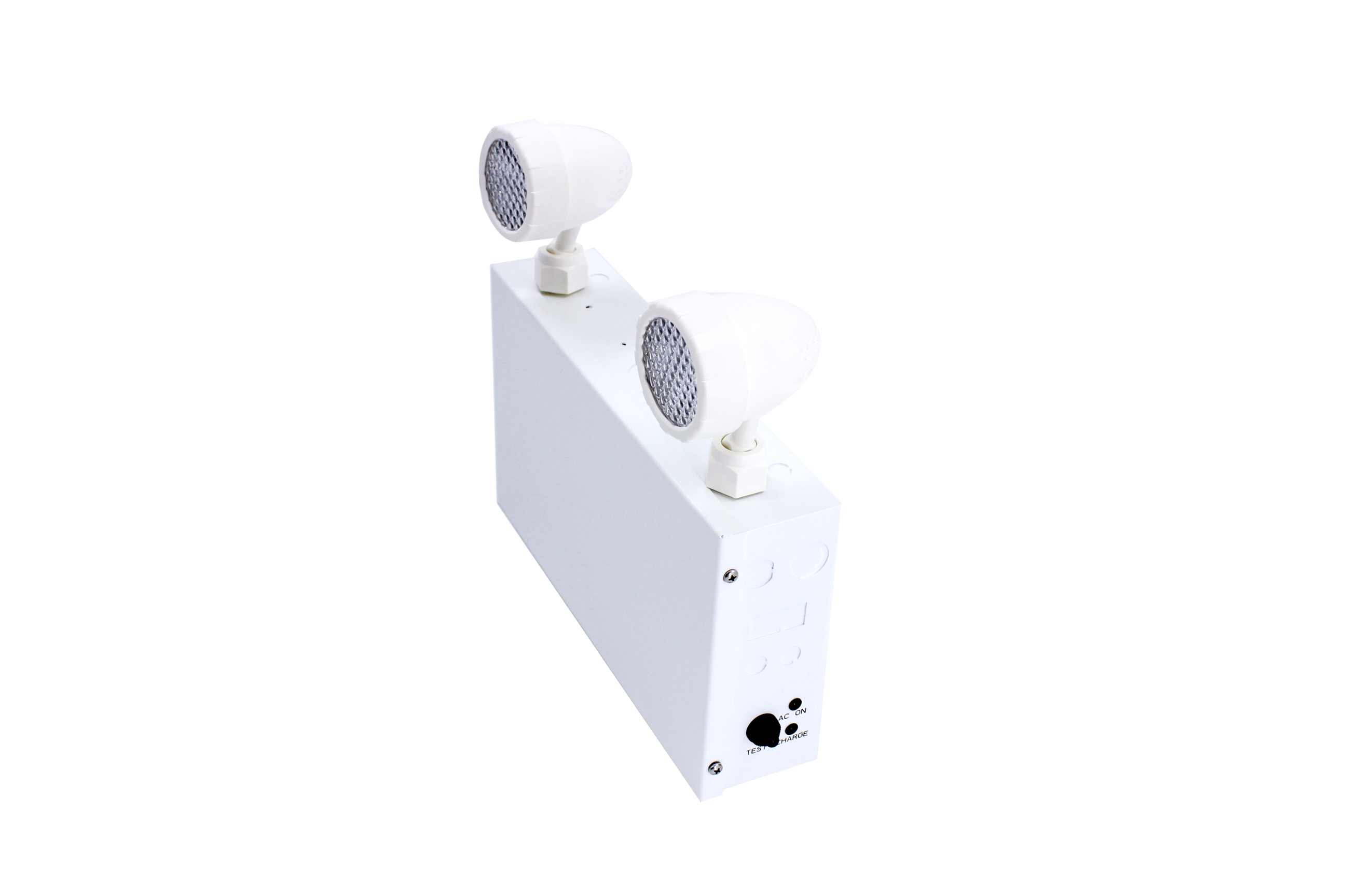 Emergency light battery w/ double head 2X2W steel white 120-347V 120 mins Lead acid 36W 36mins