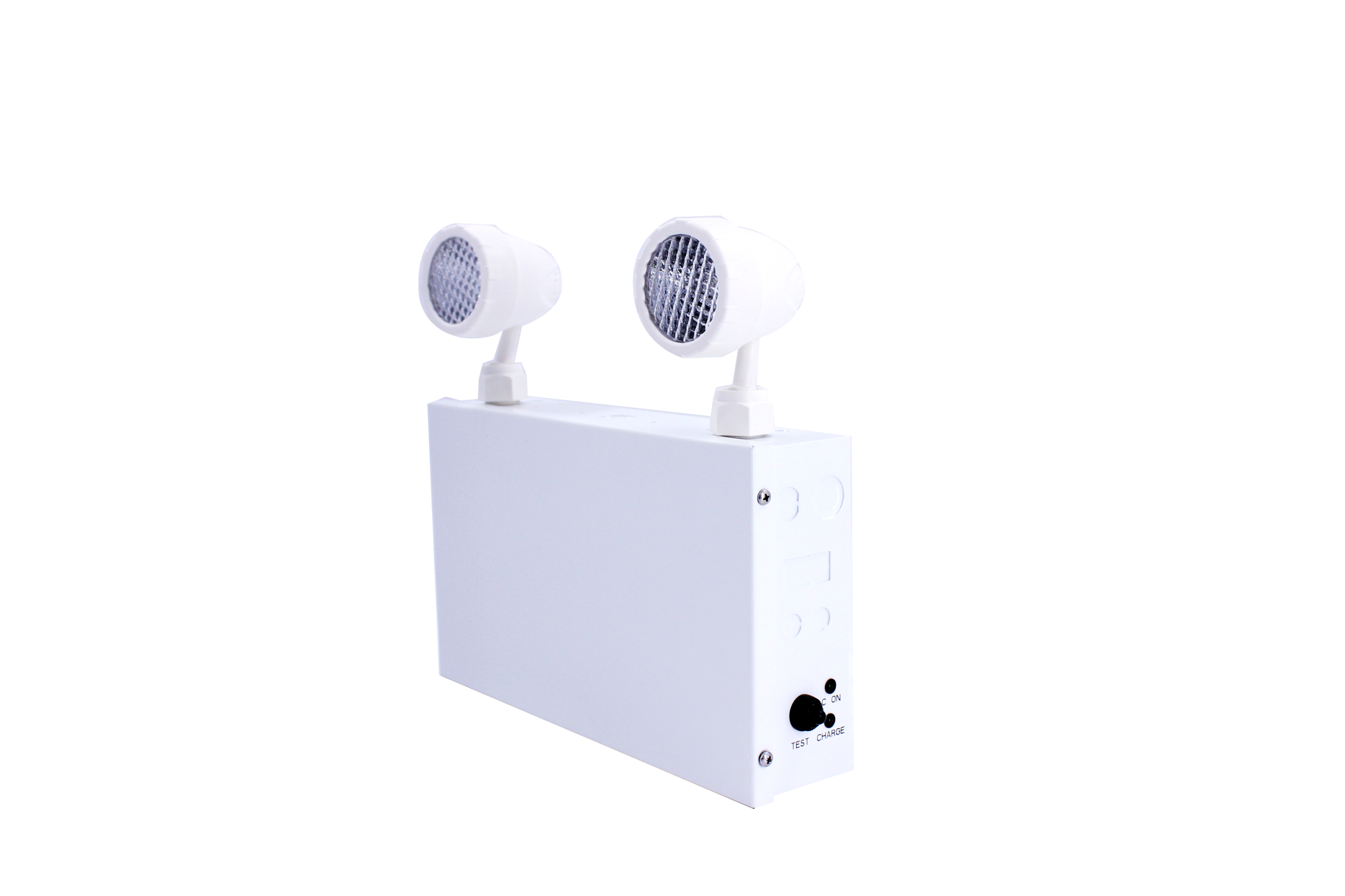 Emergency light battery w/ double head 2X2W steel white 120-347V 120 mins Lead acid 36W 36mins