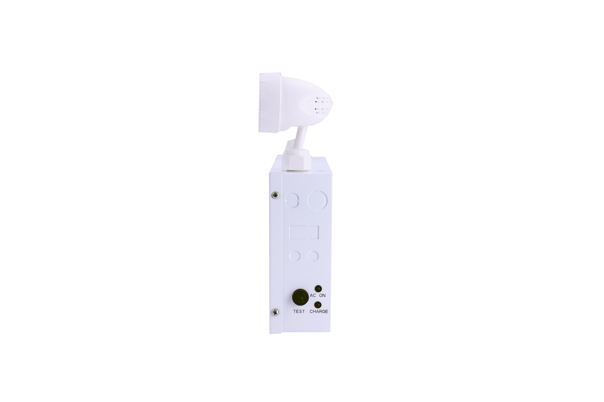 Feu de secours batterie double tête 2 x 2 W acier blanc 120-347 V 120 min Plomb 36 W 36 min