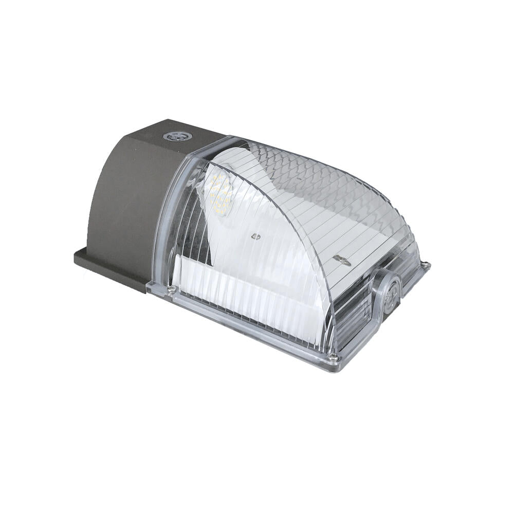 Wall pack mini 120 deg. 26W 100-277V 50K bronze clear int. photo. 1pk